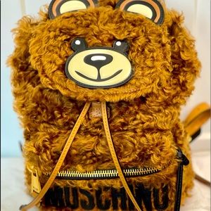 Authentic Moschino Teddy Mohair Backpack